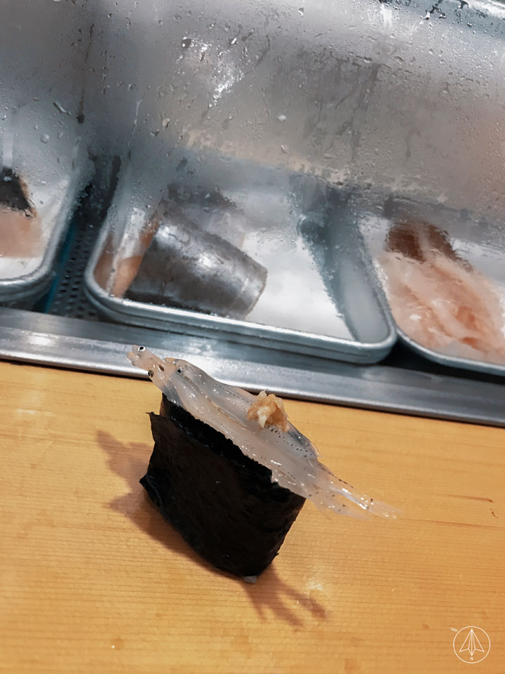Sushi Dai Whitebait sushi